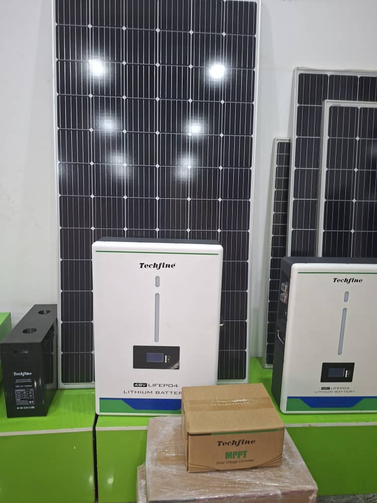Solar panels, lithium batteries and charge controllers in stock